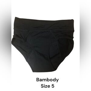 Bambody Period Panties 1 Pair Black Size 5